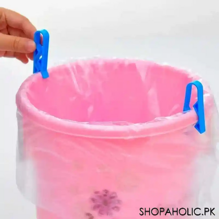 (set of 4) universal trash bag fixed clip image2