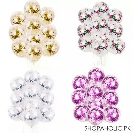 set of 5 confetti balloons image2