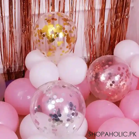 set of 5 confetti balloons image3