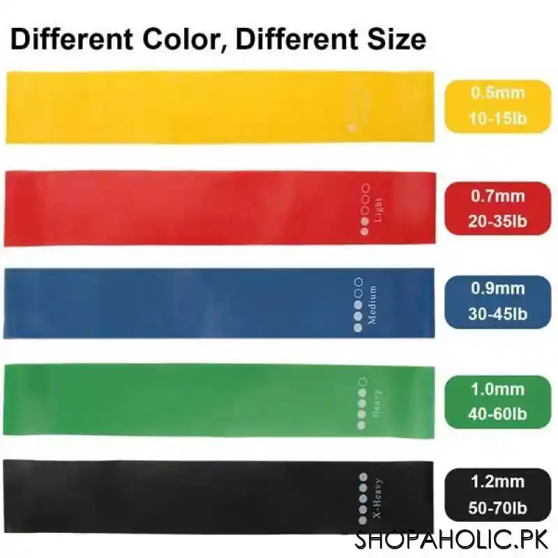 (set of 5) exercise strength training resistance belt image2