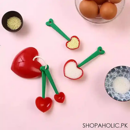 set of 5 heart measuring spoon set main image