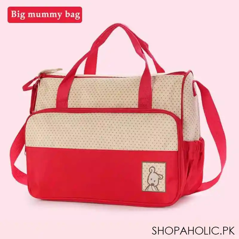 set of 5 mommy bags (big bag, medium bag, thermos bag, food separate bag, thick urine pad) image3
