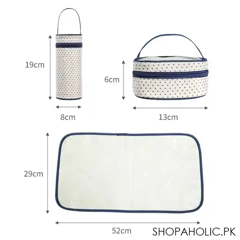 set of 5 mommy bags (big bag, medium bag, thermos bag, food separate bag, thick urine pad) image7
