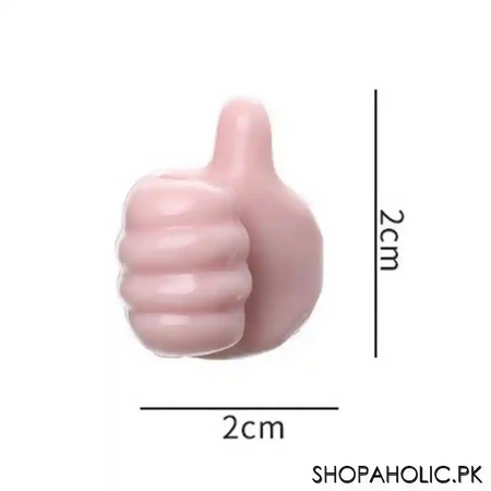 (set of 5) silicone thumb hooks clip cable holder image2