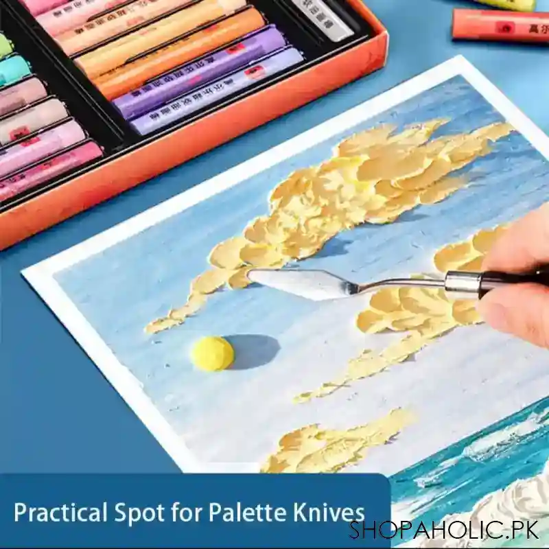 set of 5 stainless steel oil painting knife image3