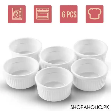 (set of 6) ceramic ramekins set image2