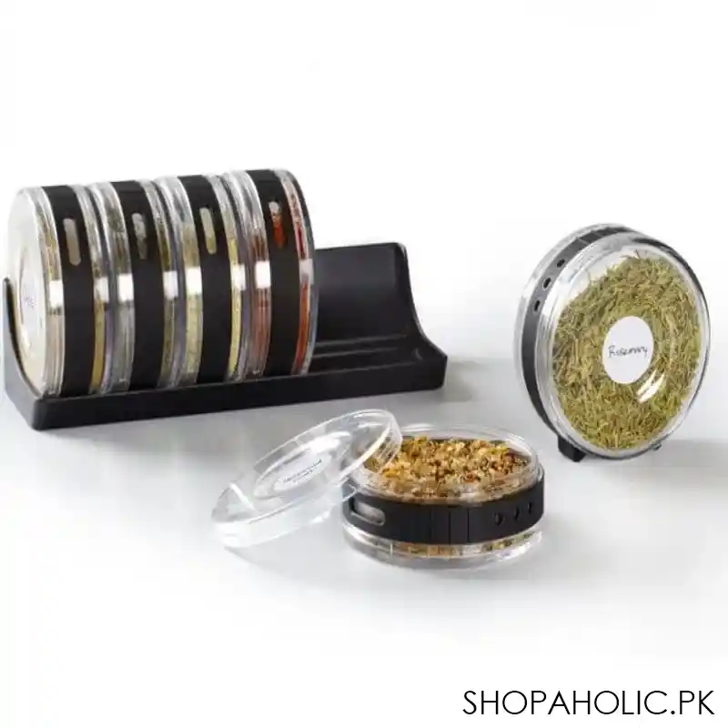 set of 6 coin spice jar image2