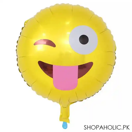 set of 6 cute emoji's foil balloon's image3