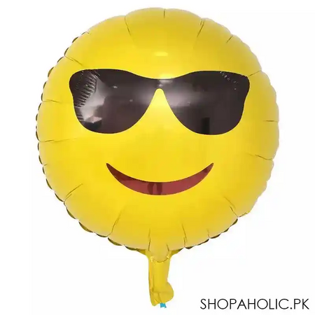 set of 6 cute emoji's foil balloon's image4