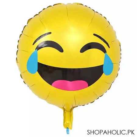 set of 6 cute emoji's foil balloon's image5