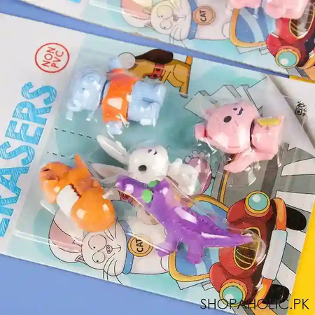 set of 6 cute fancy eraser image5