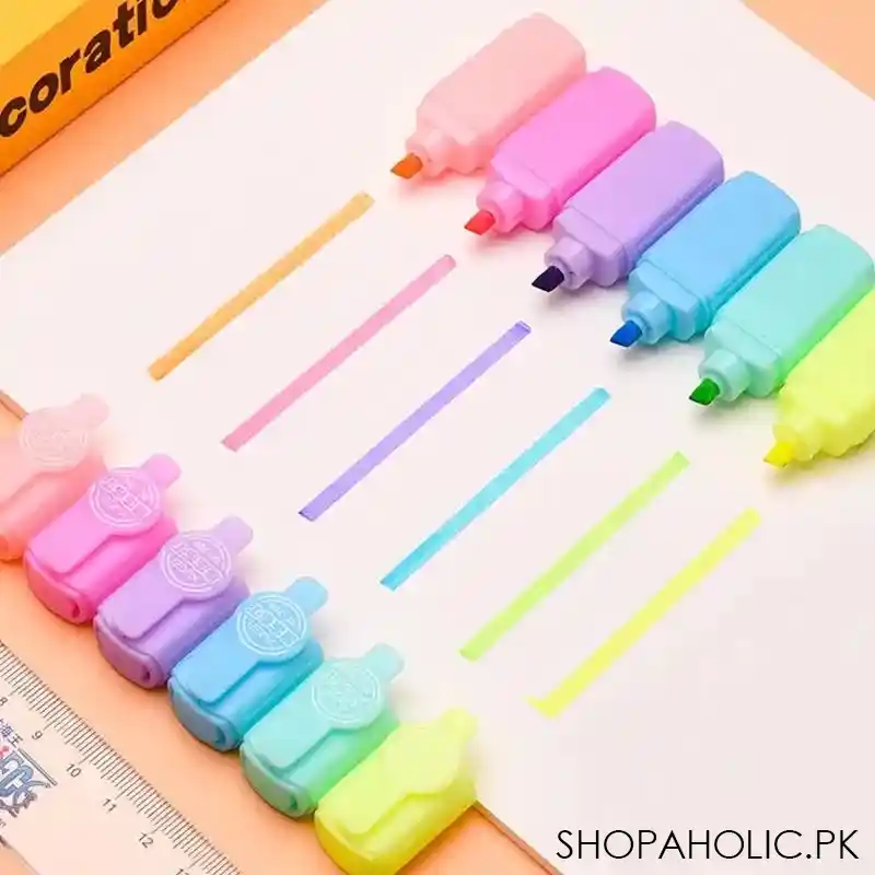 set of 6 mini candy highlighter image2