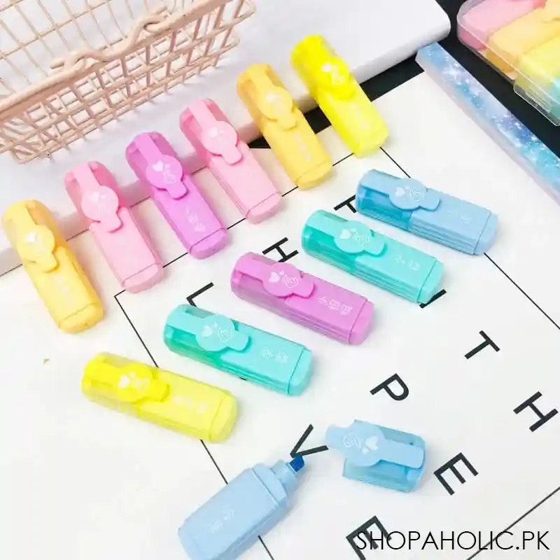 set of 6 mini candy highlighter image4