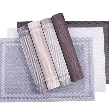 set of 6 non slip pvc placemats image5