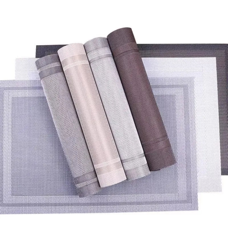 set of 6 non slip pvc placemats image5