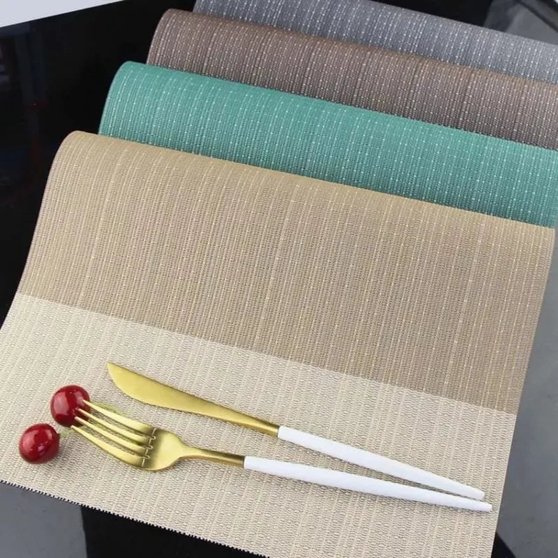 set of 6 non slip pvc placemats main image