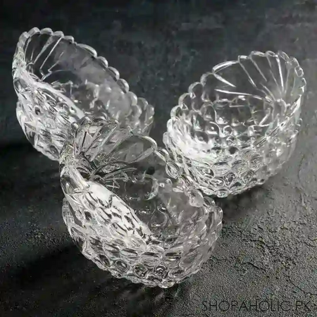 (set of 6) noritazeh ananas shaped glass bowl image4