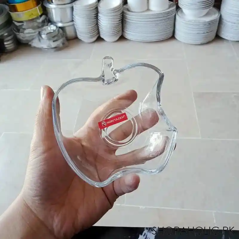 set of 6 noritazeh apple shaped glass bowl main image
