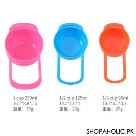 (set of 6) plastic measuring cup spoons image4