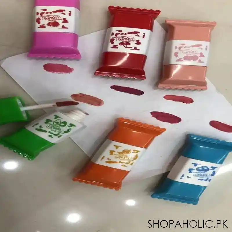 set of 6 sweet color waterproof lipgloss image2
