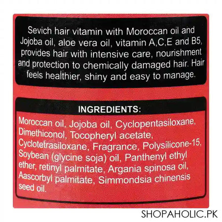 Sevich Hair Vitamin Moroccan Oil and Jojoba Oil Capsule, 30-Pack - Image 4