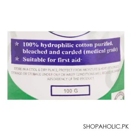 sfs absorbent cotton wool, 100g image3