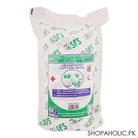 sfs absorbent cotton wool, 400g main image
