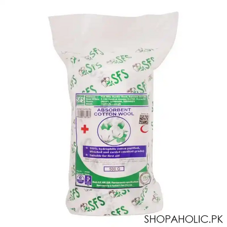 sfs absorbent cotton wool, 500g image2