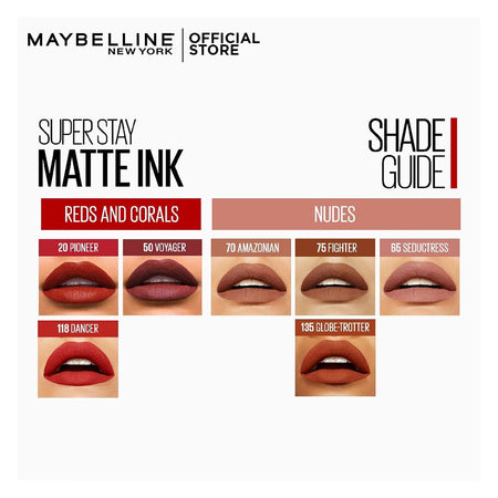 Maybelline New York SuperStay Matte Ink Liquid Lipstick 16HR Long-Lasting, High Pigment, Waterproof - 20 Pioneer - Image 6
