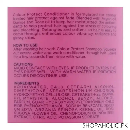 shakebar colour protect sulfate & paraben free conditioner, for color treated hair, 300ml image3