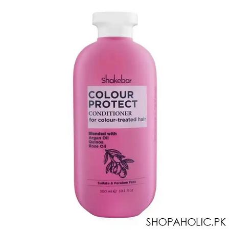 shakebar colour protect sulfate & paraben free conditioner, for color treated hair, 300ml main image