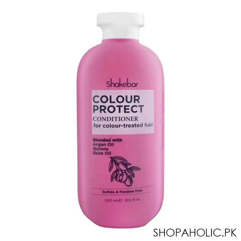 shakebar colour protect sulfate & paraben free conditioner, for color treated hair, 300ml main image