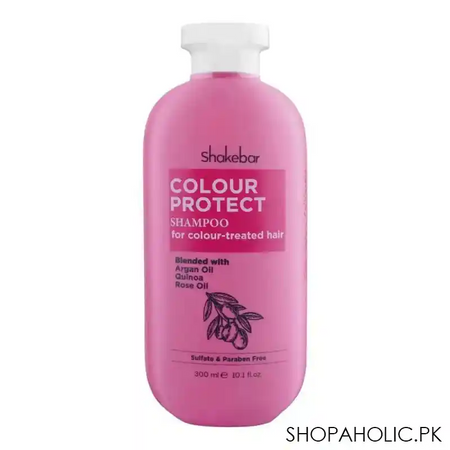 shakebar colour protect sulfate & paraben free shampoo, for color treated hair, 300ml main image