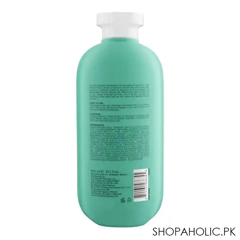 shakebar volume & boost sulfate & paraben free shampoo, for fine & thin hair, 300ml image2