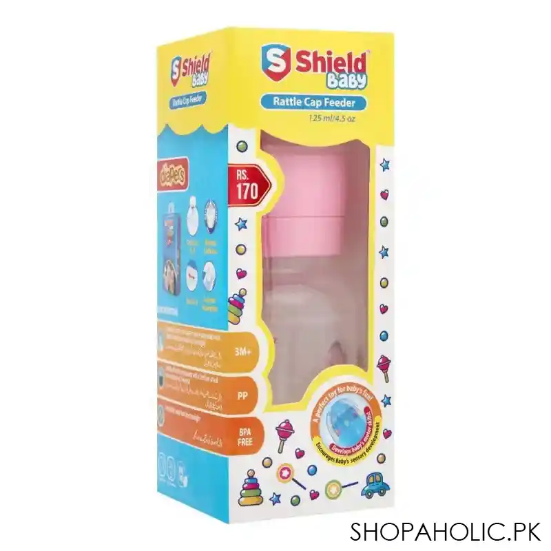 shield baby rattle cap feeder, 3m+, 125ml image3
