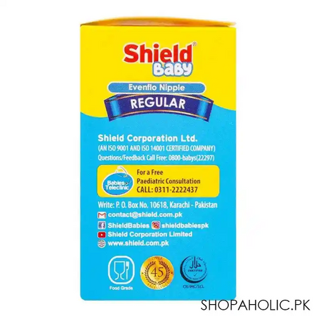 shield evenflo silicone nipple, 2 pack, regular, 6m+ image3