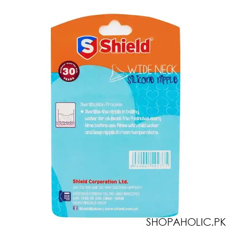 shield wide neck silicone nipple 2 pack image2