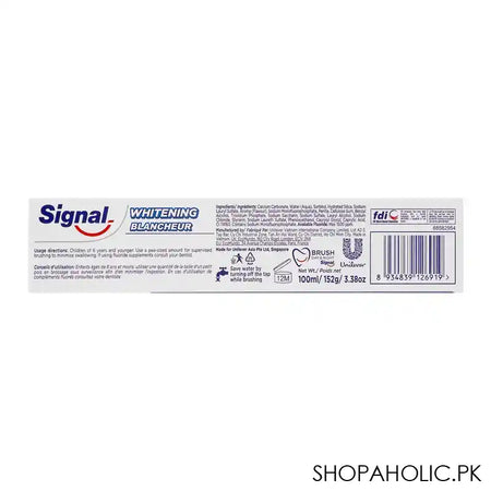 Signal Whitening Gentle On Enamel Toothpaste, 100ml - Image 3