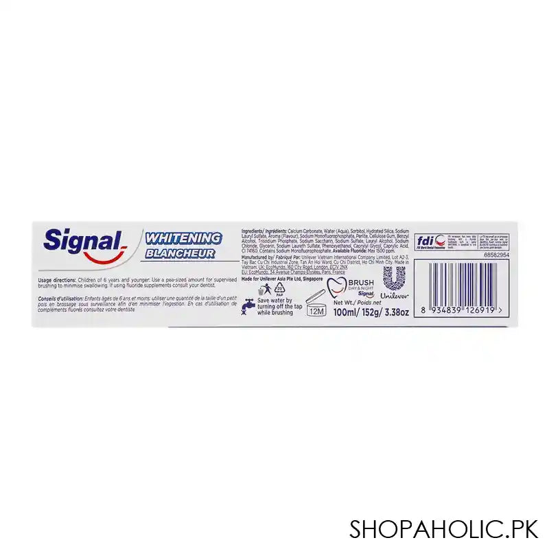 Signal Whitening Gentle On Enamel Toothpaste, 100ml - Image 3
