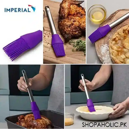 silicon basting brush with steel handle image2