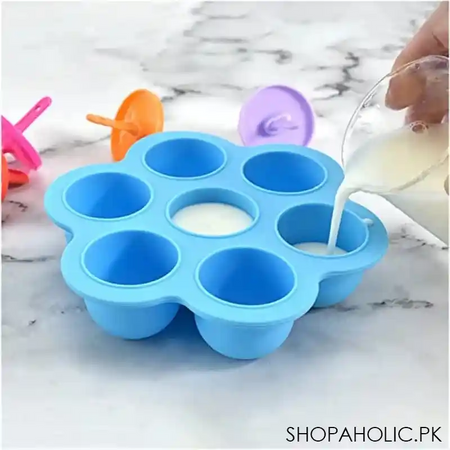 silicone 7 grids ice cream maker mold image4