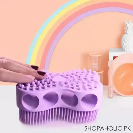 silicone bath brush for babies image2