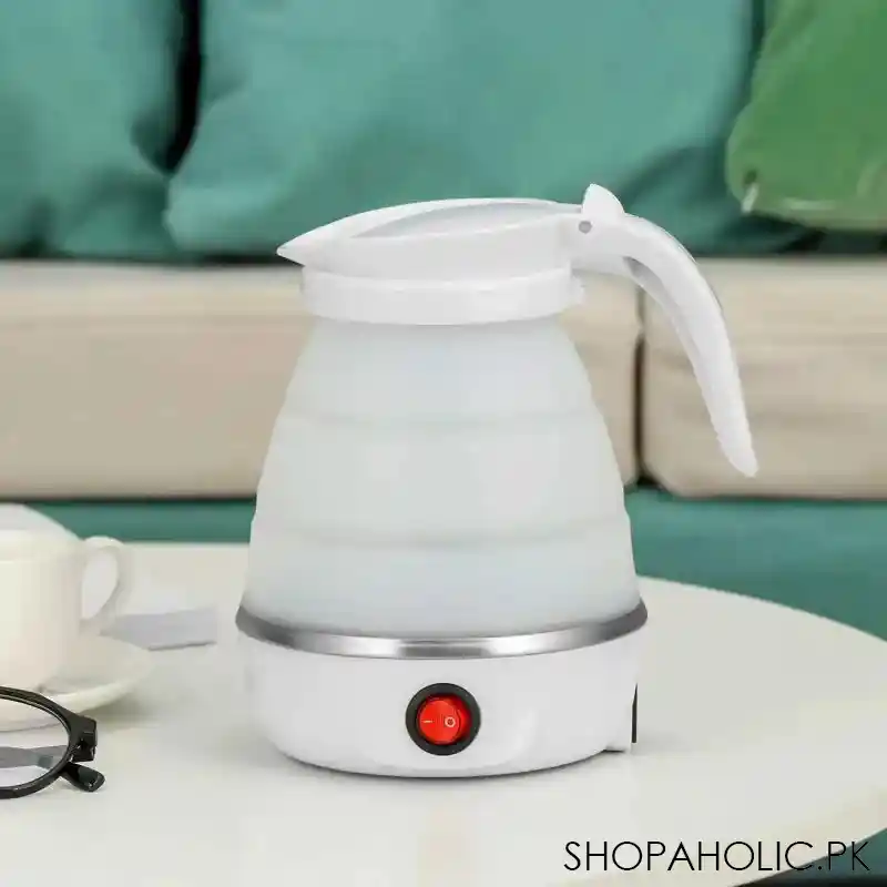 silicone collapsible foldable electric kettle 600ml image2