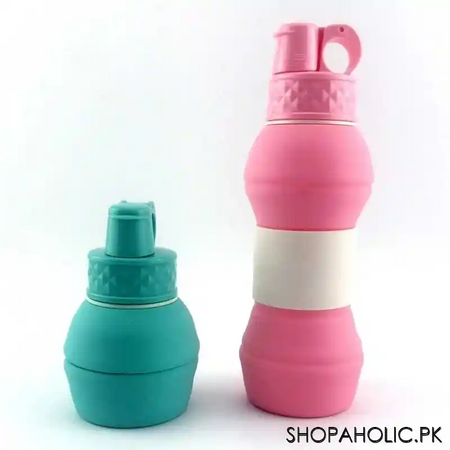 silicone collapsible foldable sports water bottle main image