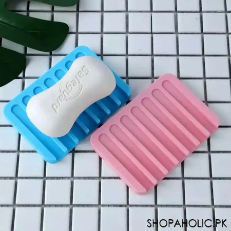 silicone drying mat dish soap holder tray image2