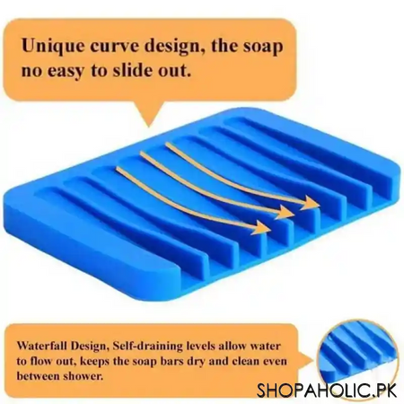 silicone drying mat dish soap holder tray image4
