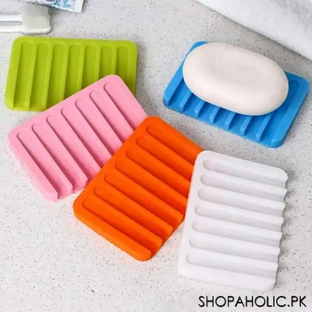 silicone drying mat dish soap holder tray image6