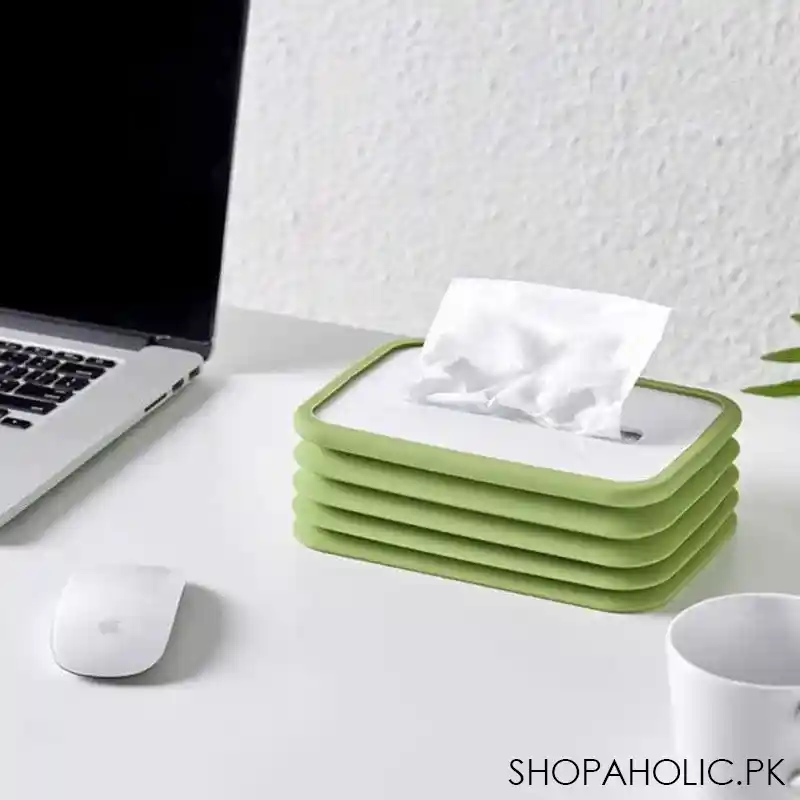 silicone foldable tissue box holder cover image3