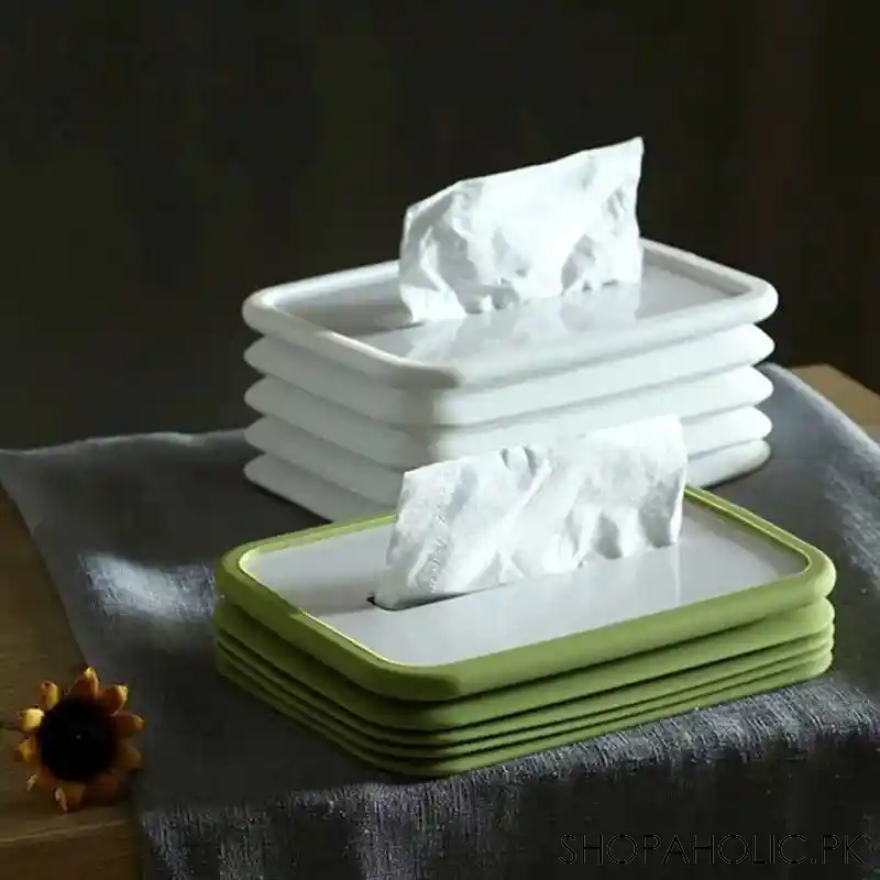 silicone foldable tissue box holder cover image4