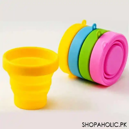 silicone foldable travel cup glass (1 piece) main image